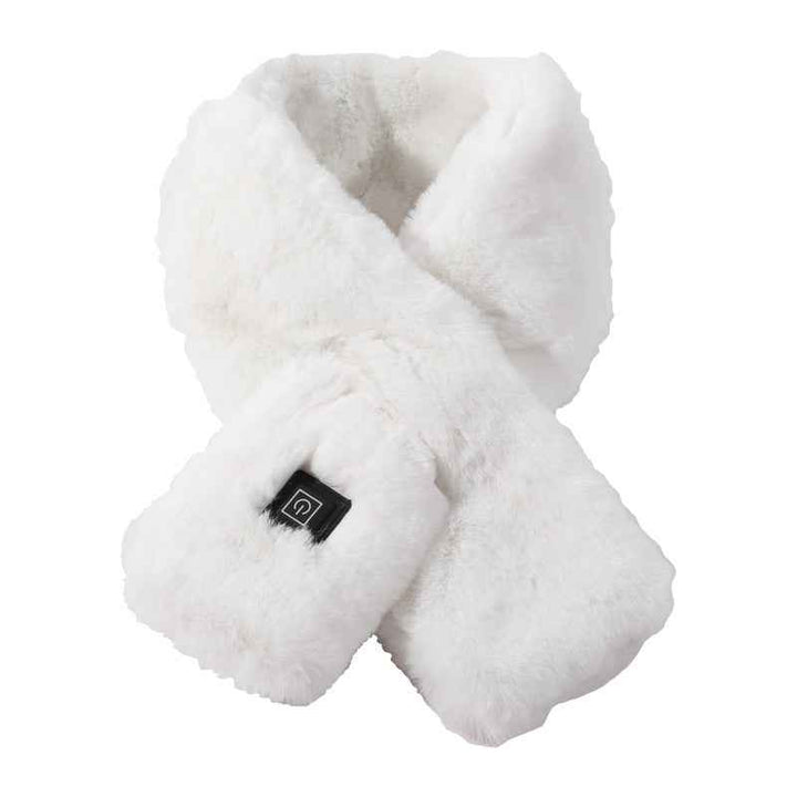 Heating Scarf USB Electric Heated Neck Wrap Heating Pad Pain Relief Three-gear Temperature Control Neck Warmer For Women Men White