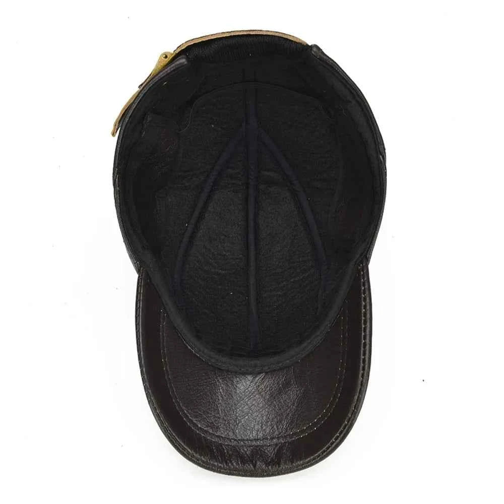 Genuine Leather Cap - Stylish and Durable Headwear