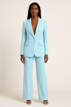 Women's Formal Two-Piece Suit Turquoise
