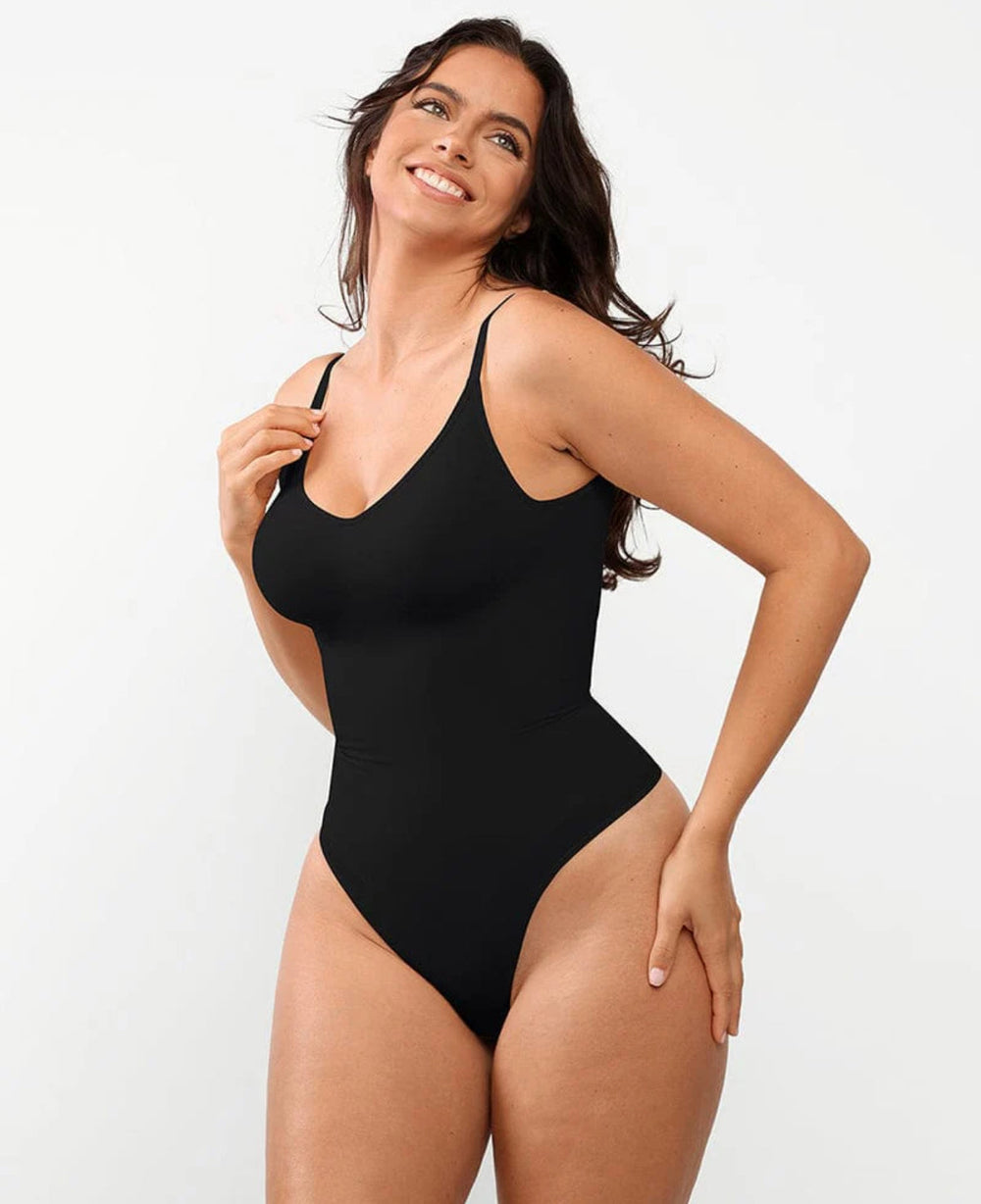 Emma | Women's Seamless Comfortable Bodysuit Black