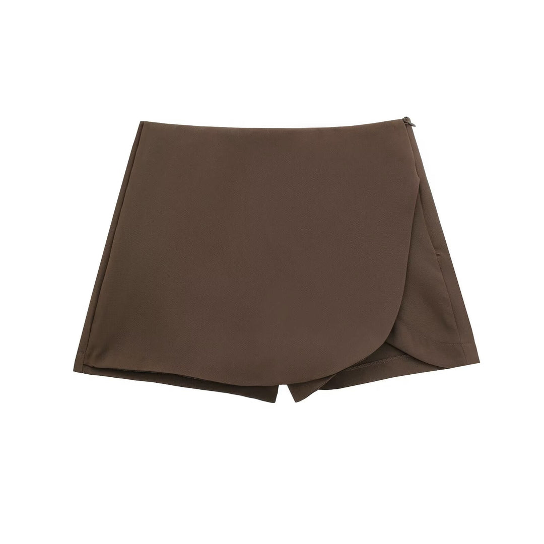 Jace | Women's Luxe Essential Skorts Brown