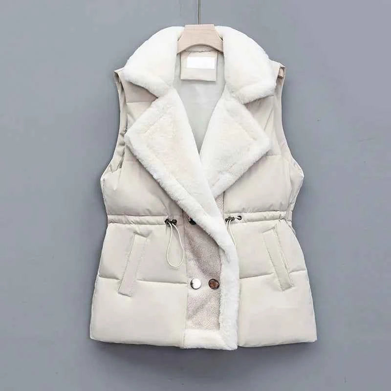 Women's Lambswool Vest - Cozy & Stylish Knitwear Ivory
