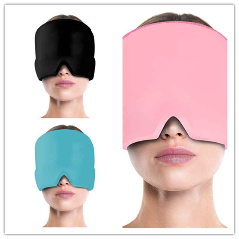 Ice Compress Headache Mask - Soothing Relief for Migraines, Stress, and Tension Suit Monolayer
