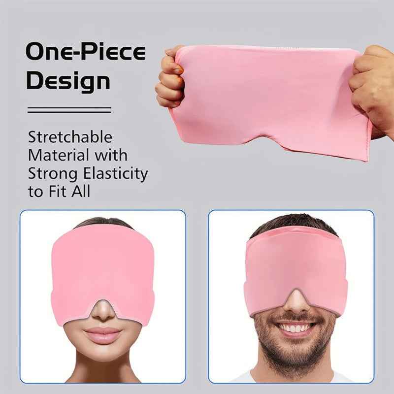 Ice Compress Headache Mask - Soothing Relief for Migraines, Stress, and Tension