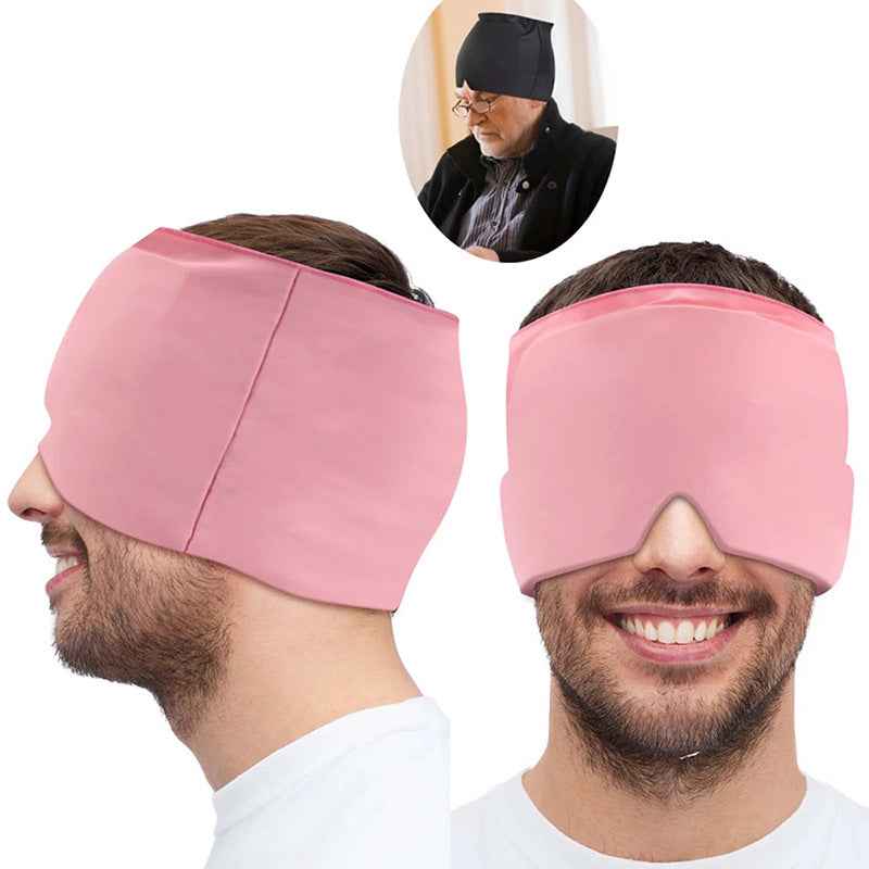 Ice Compress Headache Mask - Soothing Relief for Migraines, Stress, and Tension