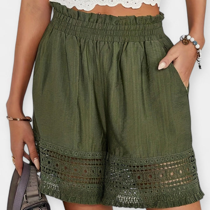 Women's Lace Shorts Green