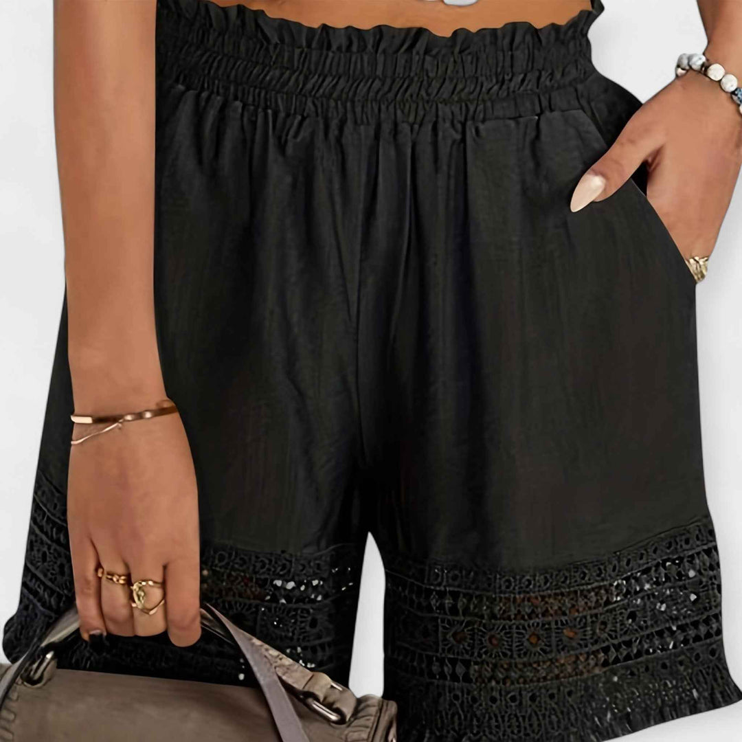 Women's Lace Shorts Black
