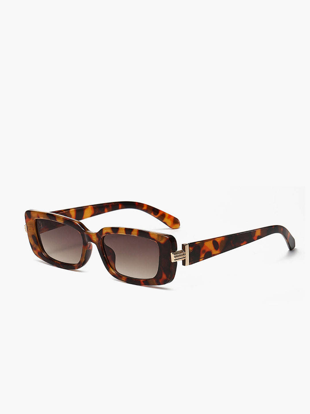 Jalee | Women's Square Leopard Print Fashion Sunglasses Brown One Size