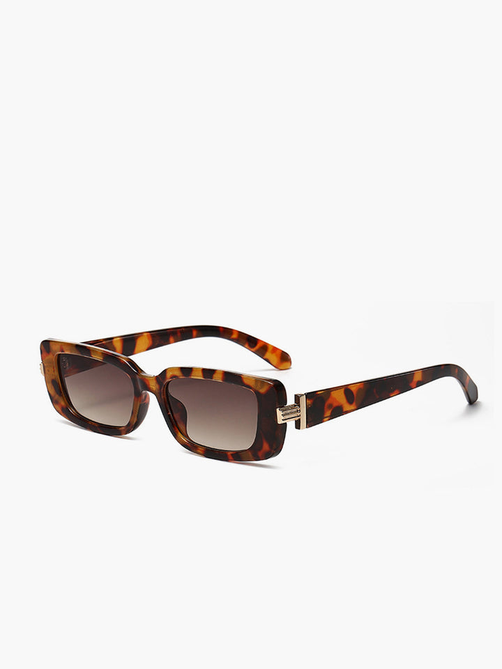 Jalee | Women's Square Leopard Print Fashion Sunglasses Brown One Size