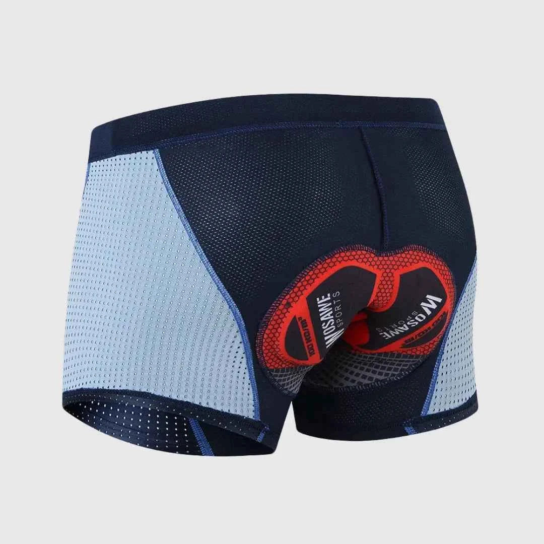 Men's Breathable Padded Cycling Shorts Blue