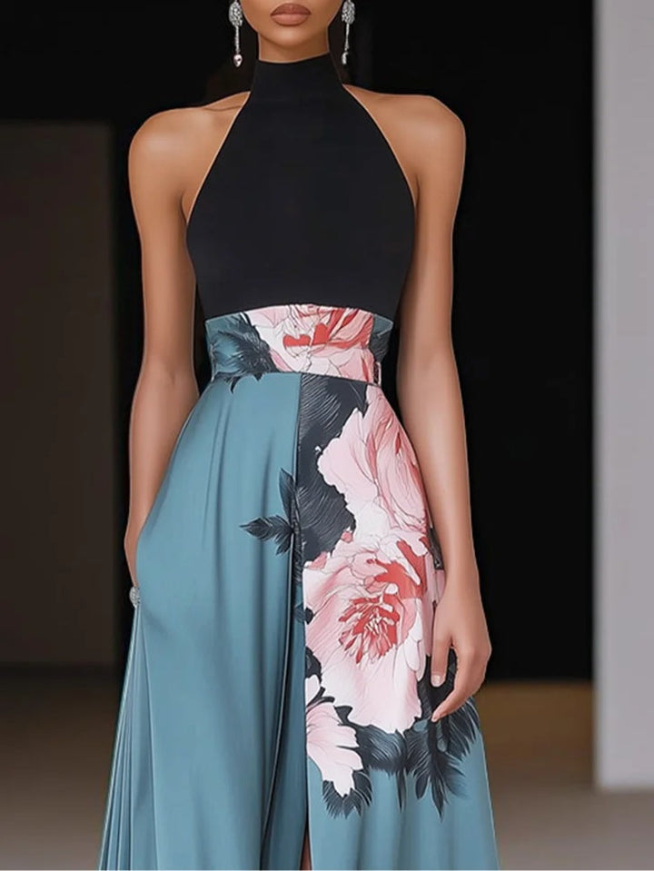 Elegant Floral Lace Maxi Dress for Women - Perfect for Date Night