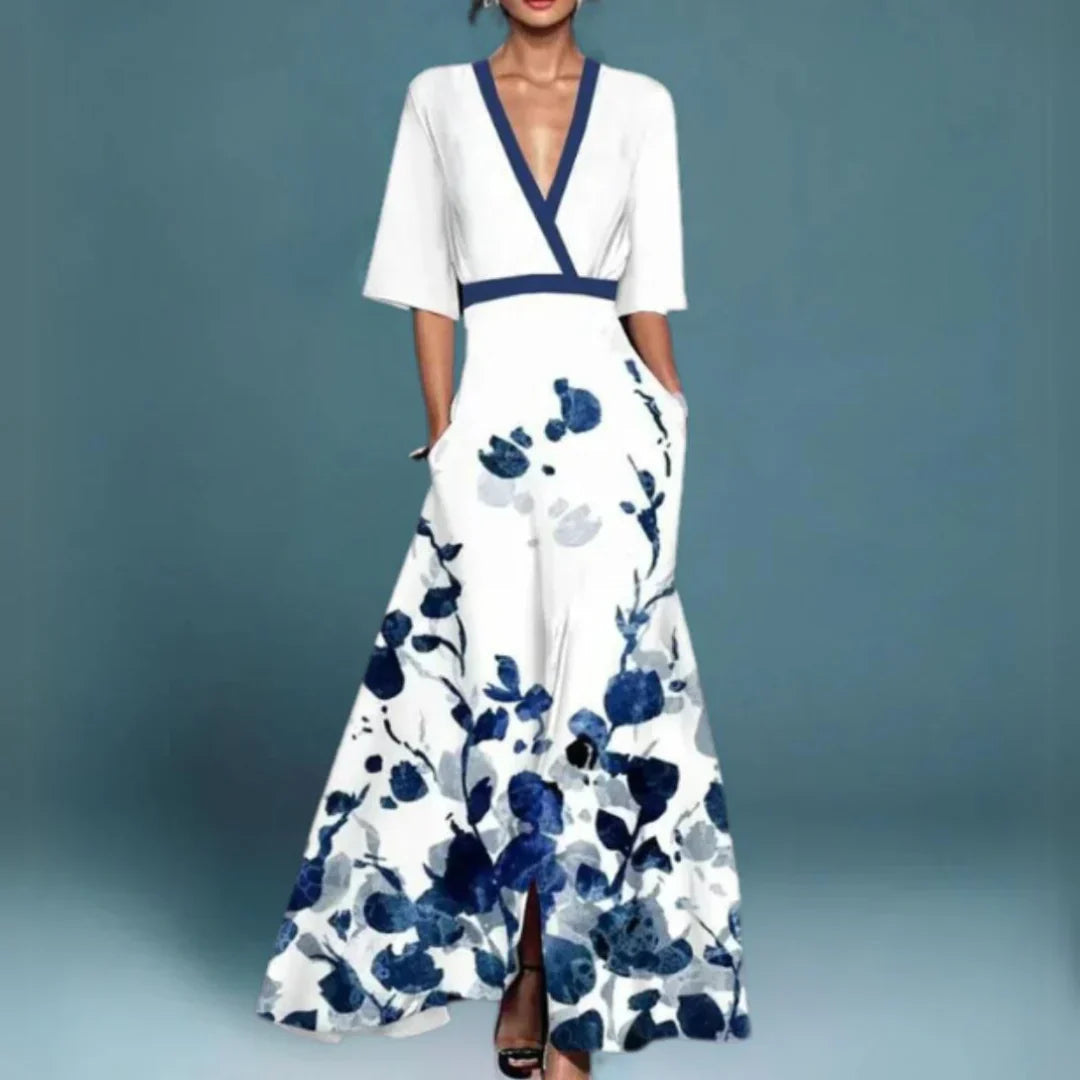 Floral Maxi Dress for Women | Perfect for Date Night White