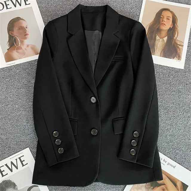 Women's Timeless Oversized Blazer Black