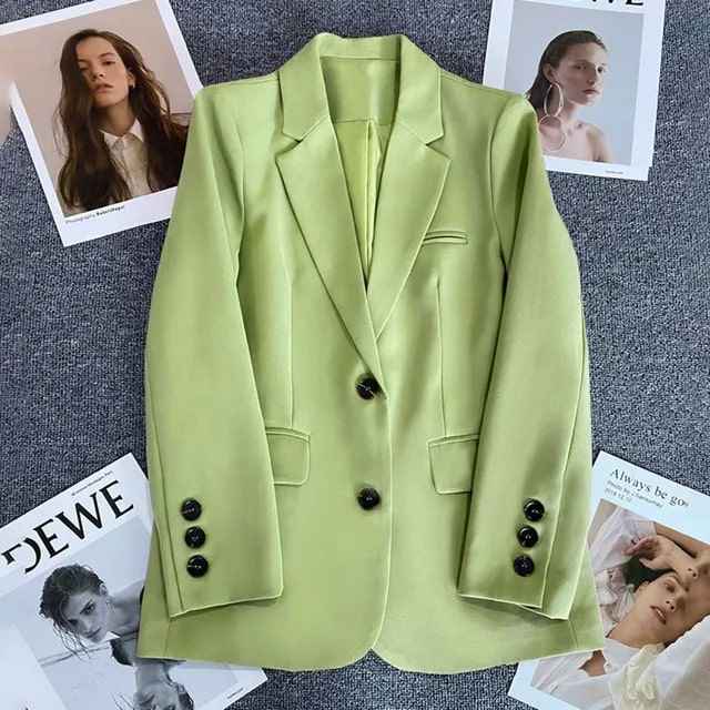 Women's Timeless Oversized Blazer Green