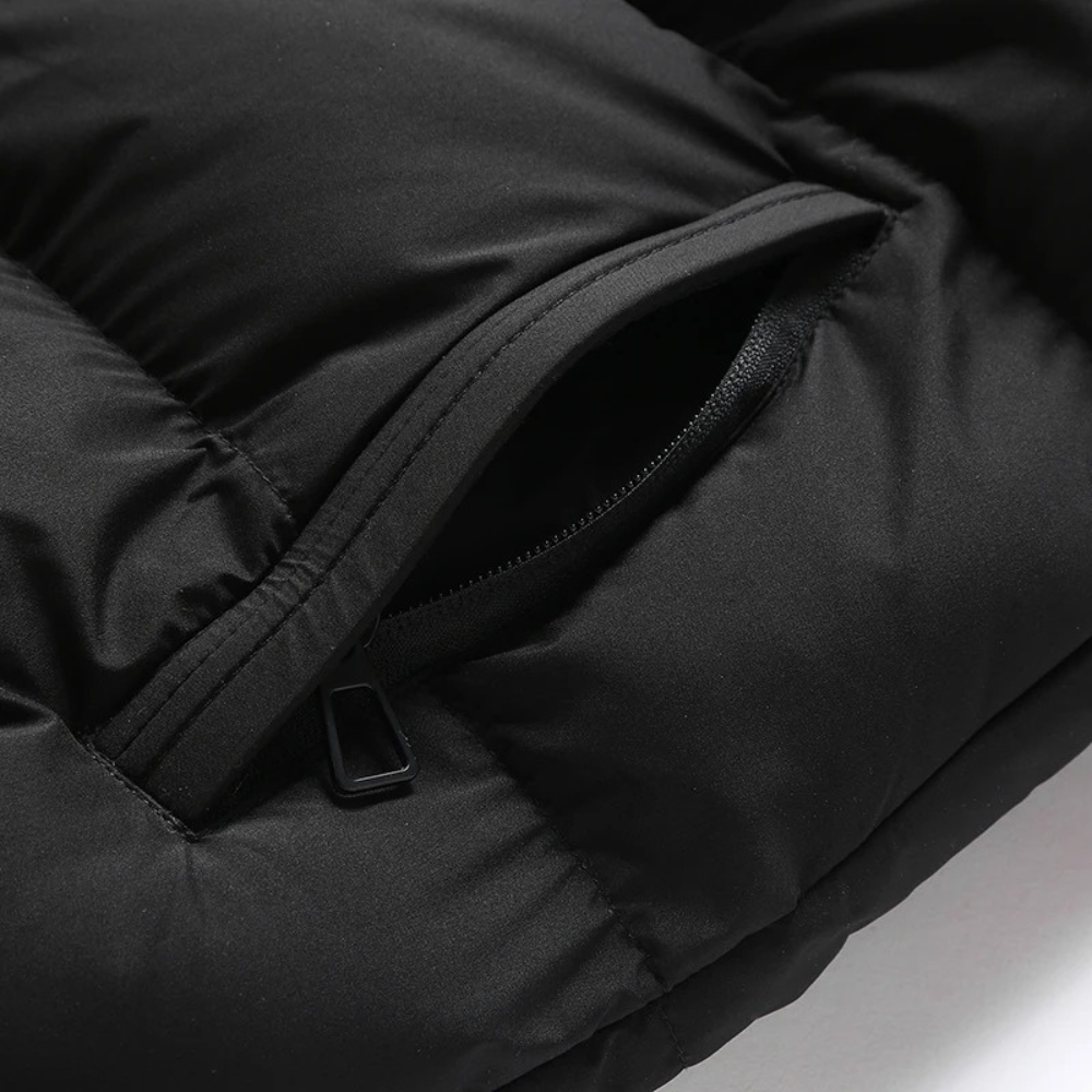 Men's Drawstring Puffer Insulated Jacket Winter Essential
