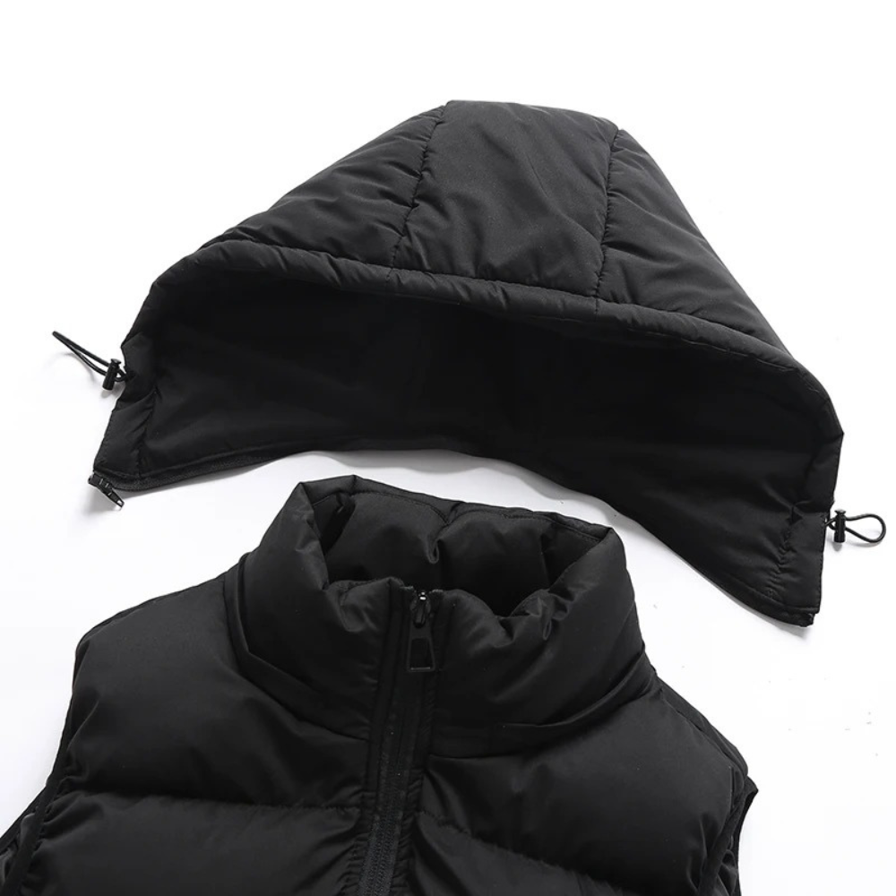 Men's Drawstring Puffer Insulated Jacket Winter Essential