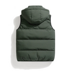 Men's Drawstring Puffer Insulated Jacket Winter Essential Green
