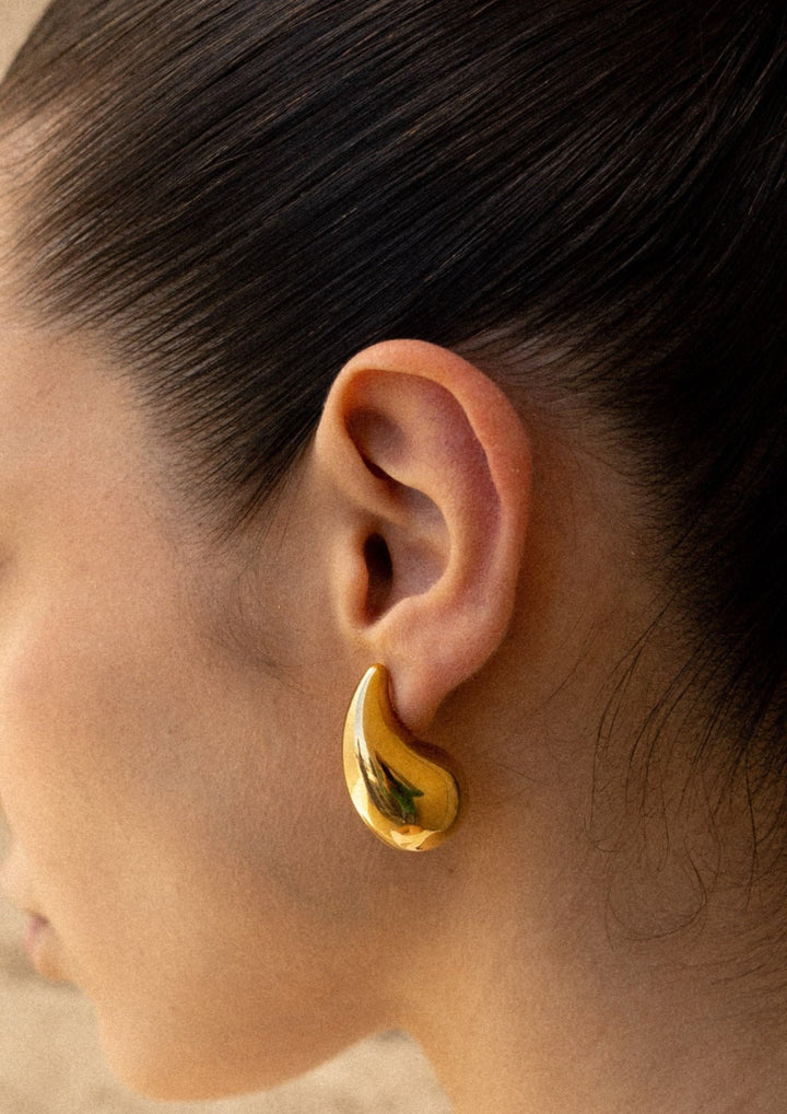 Sloane | Women's Gold Stainless Steel Hypoallergenic Earrings