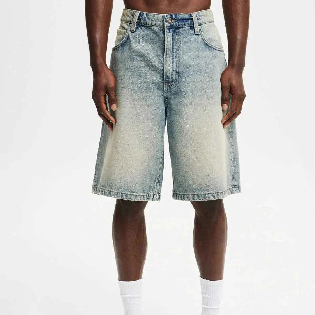 Men's Relaxed Fit Denim Shorts Blue
