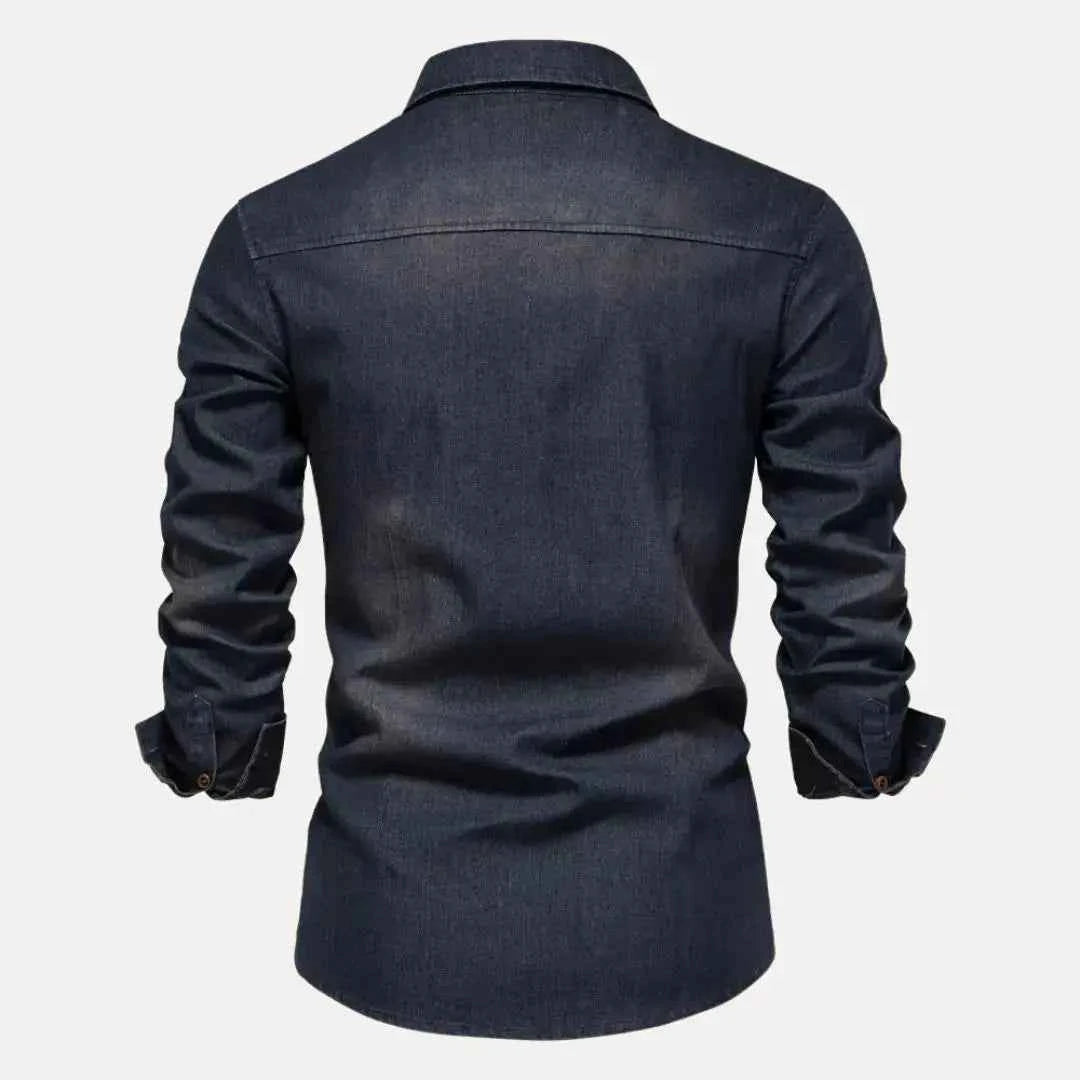 Men's Classic Button-Down Denim Shirt