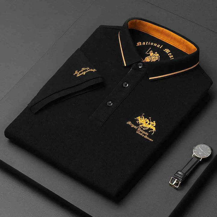 Men's Classic Polo Shirt - Timeless Style and Comfort Midnight Black