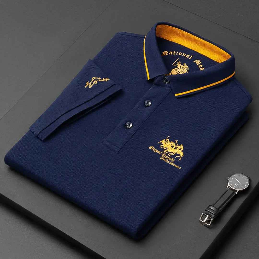 Men's Classic Polo Shirt - Timeless Style and Comfort Navy Blue