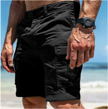 Kenneth | Versatile Cargo Shorts for Men - Comfortable and Practical Black