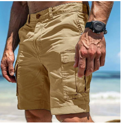 Kenneth | Versatile Cargo Shorts for Men - Comfortable and Practical Khaki