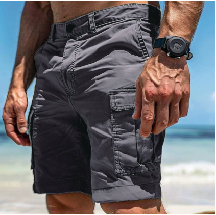 Kenneth | Versatile Cargo Shorts for Men - Comfortable and Practical Gray