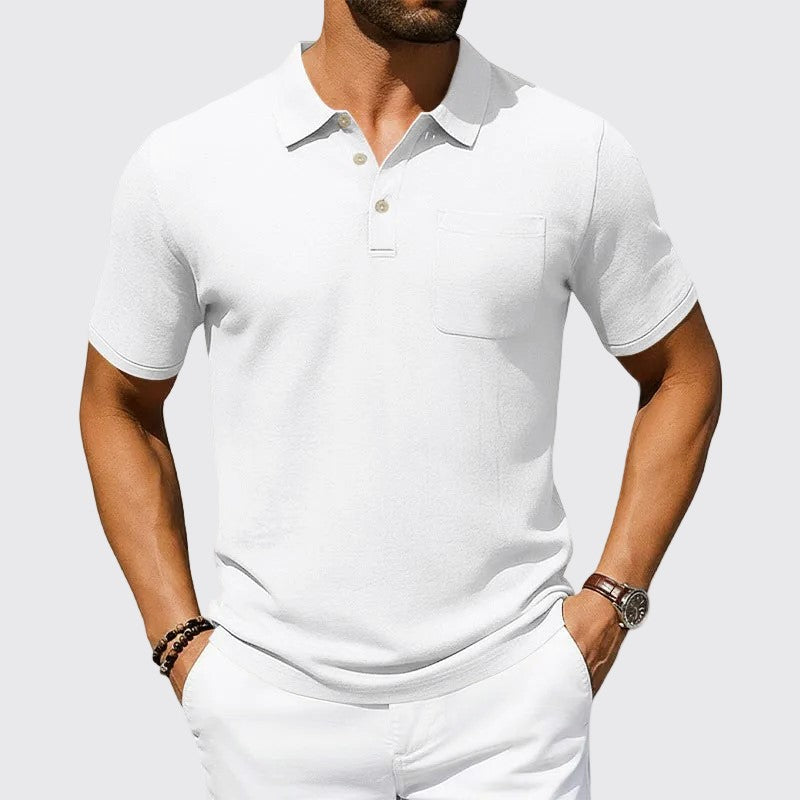 Men's Classic Pocket Polo Shirt White