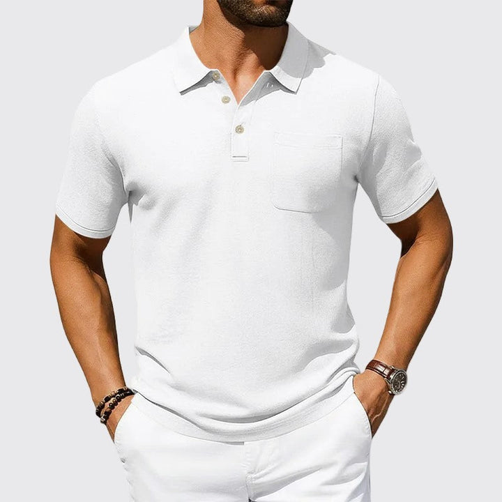 Men's Classic Pocket Polo Shirt White