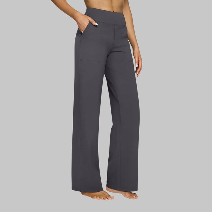 Kim | Women's Comfort Fit Stretch Pants - Soft and Breathable Dark Gray