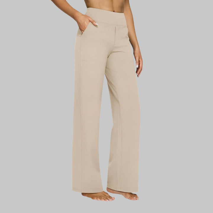 Kim | Women's Comfort Fit Stretch Pants - Soft and Breathable Cream
