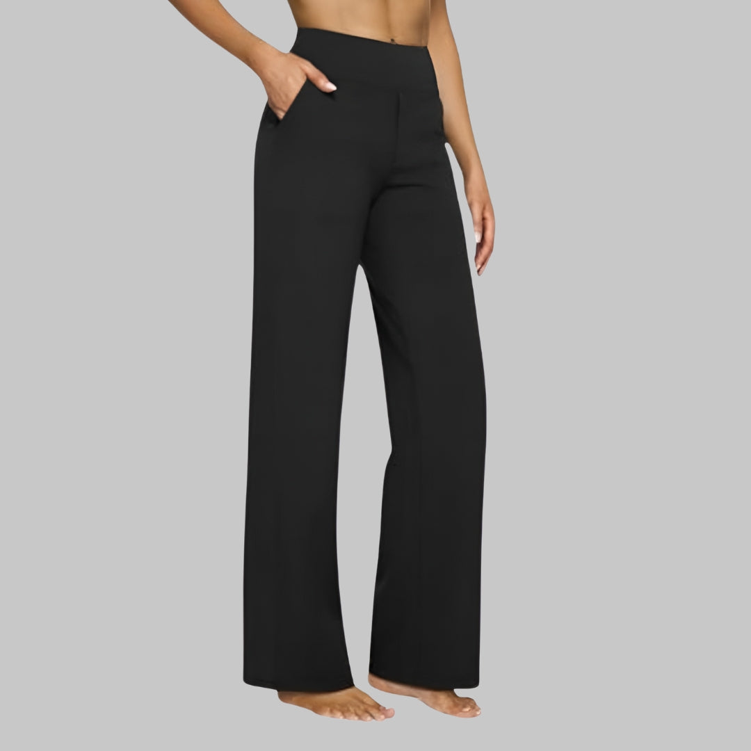 Kim | Women's Comfort Fit Stretch Pants - Soft and Breathable Black