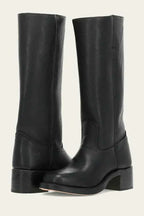 Van | Knee-High Boots with Slim Fit and Structured Sole Black