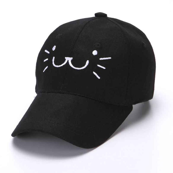 Korean Sunscreen Baseball Cap - Ultimate Sun Protection & Style Black Adjustable