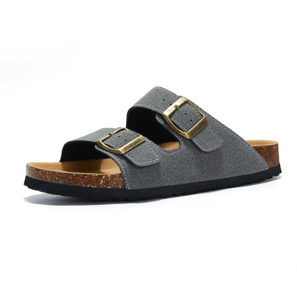 Samantha | Women's Sandals with Ergonomic Cork Footbed Gray