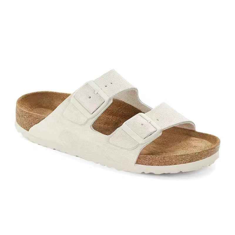 Samantha | Women's Sandals with Ergonomic Cork Footbed Beige