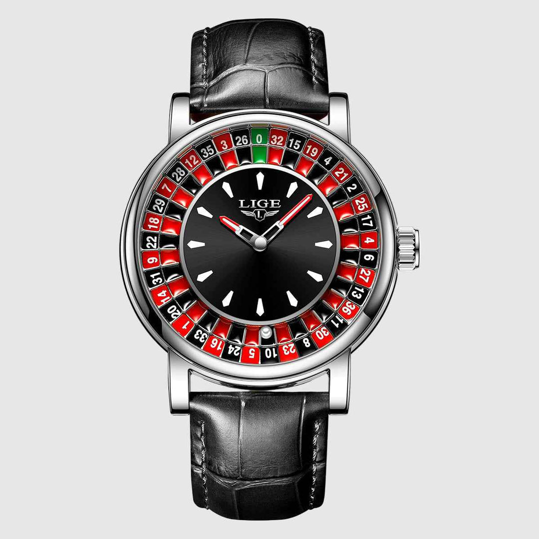 Standard Fit Rose Gold Tone Dial Watch Silver