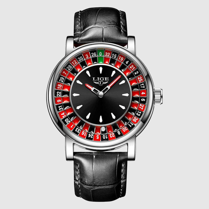 Standard Fit Rose Gold Tone Dial Watch Silver