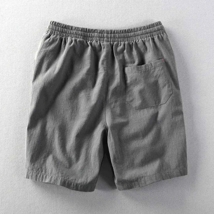 Men's Linen Drawstring Waist Shorts