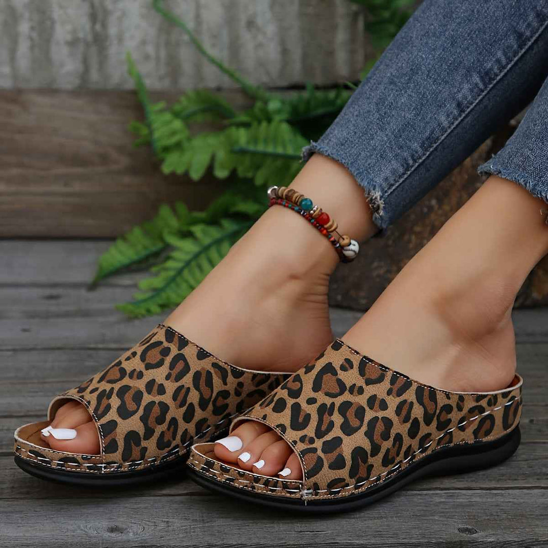 Comfortable Women's Slip-On Sandals with Orthopedic Footbed