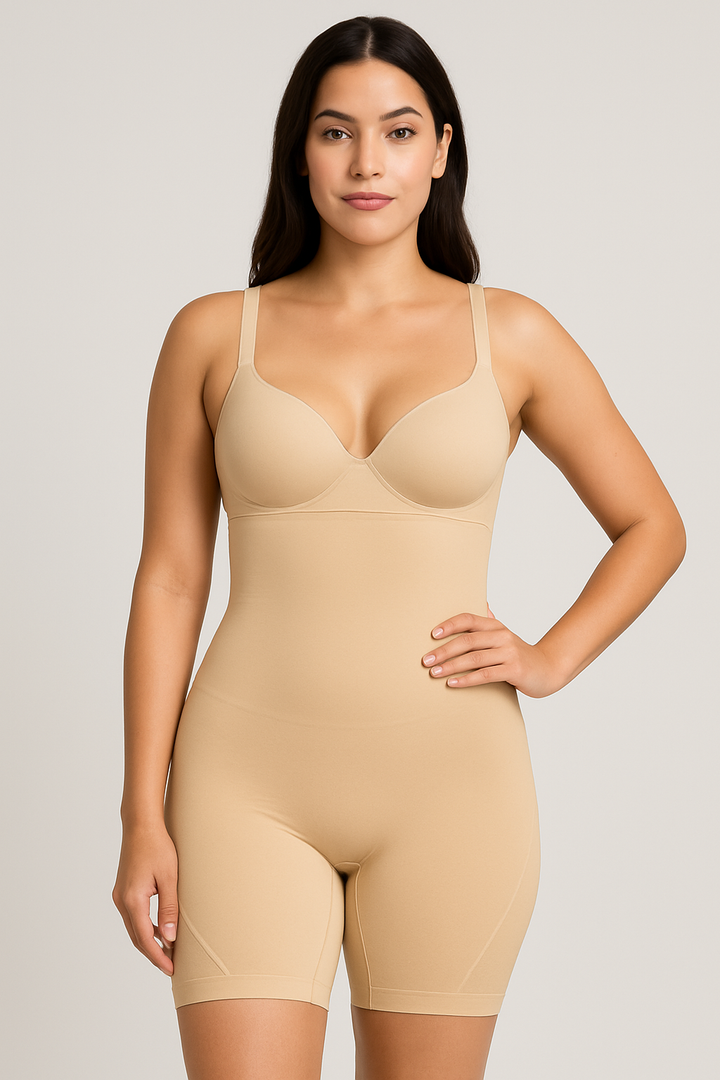 Chiera | Women's Shapewear Shorts - Breathable, Body Shaping Design Beige
