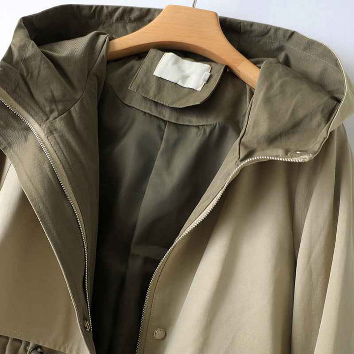 Lightweight Long Rain Trench Coat for Women
