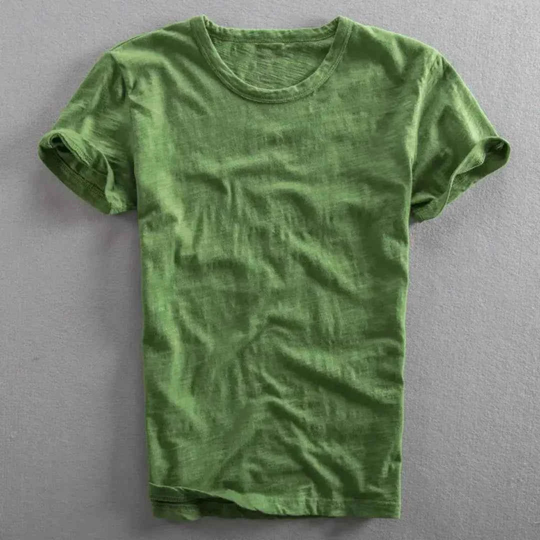 Men's Vintage Cotton T-Shirt Army Green