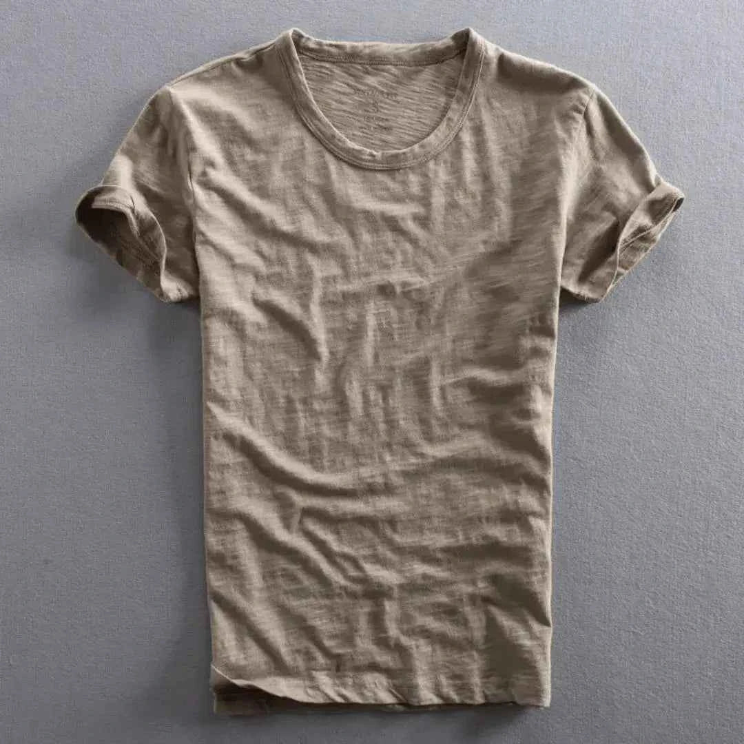 Men's Vintage Cotton T-Shirt Coffee