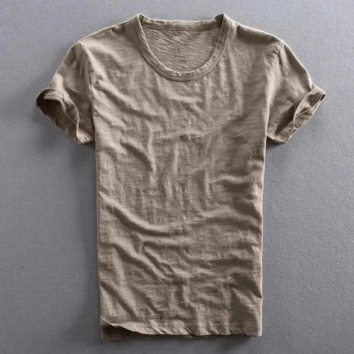 Men's Vintage Cotton T-Shirt Coffee