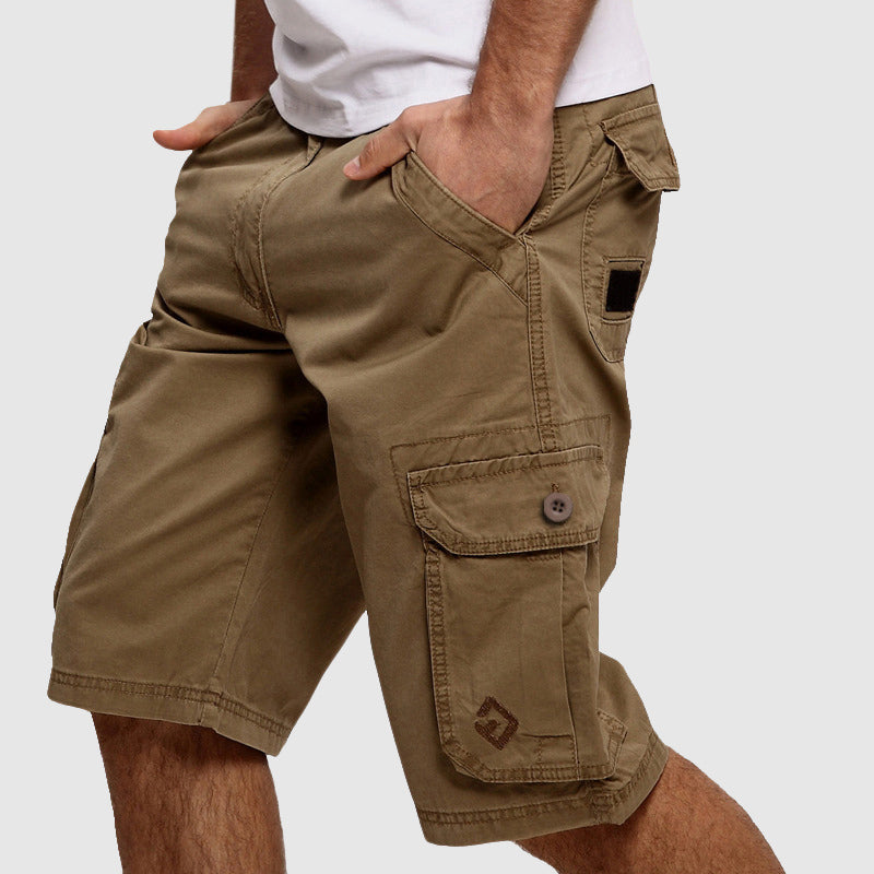 Men's Cargo Shorts with Side Pockets Khaki