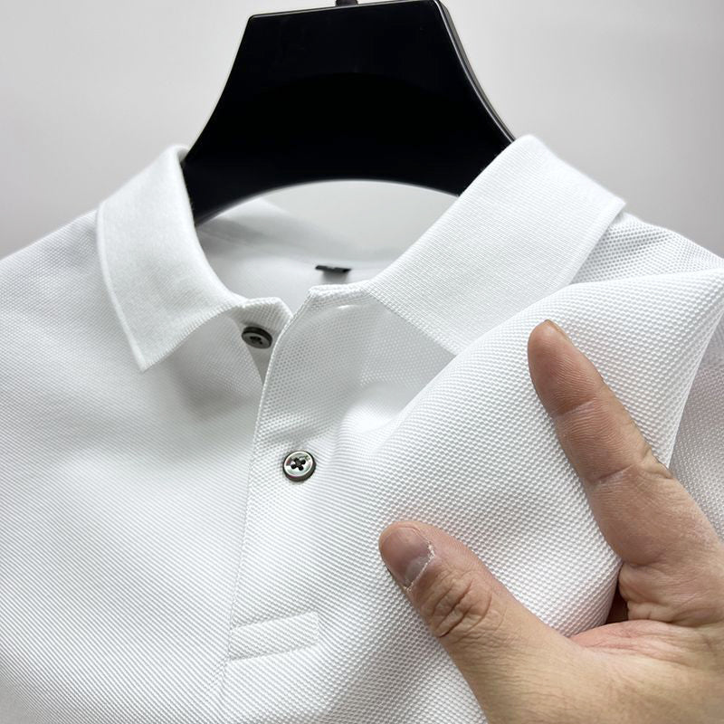 Men's Classic Knit Polo Shirt White
