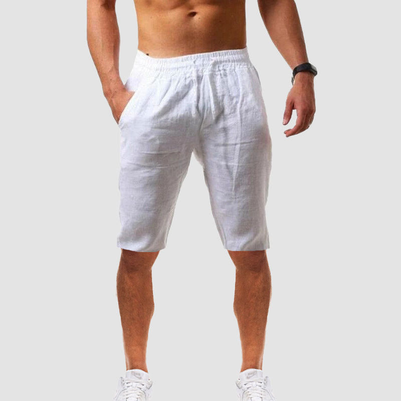 Men's Minimalist Casual Shorts White